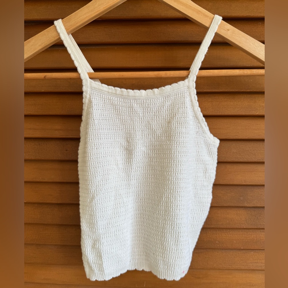 H&M Cream Knit Tank Top